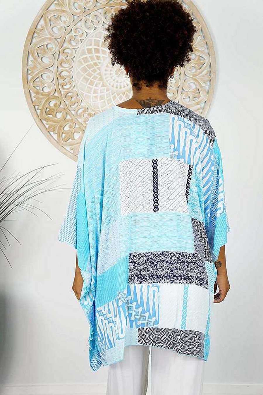 Ladies Sundrenched | Short Tunic Pastel Batik