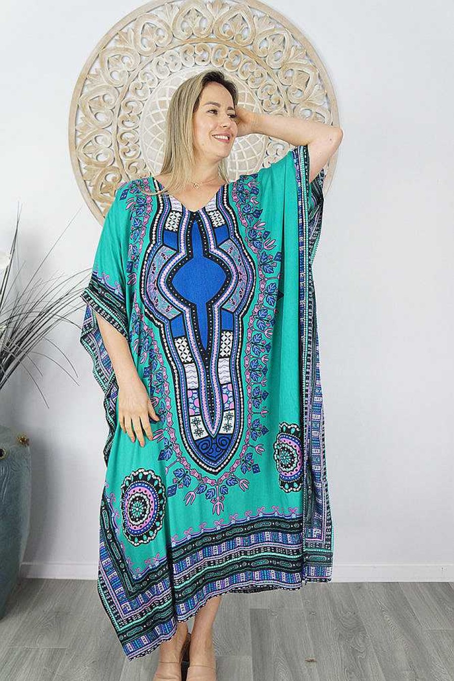 Ladies Sundrenched Regular Kaftans | Long Kaftan "Bling" (Sequined) "Inca"