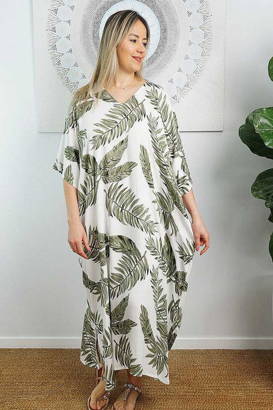 Plus Size Sundrenched Premium Kaftans | Premium Long Kaftan "Maui"