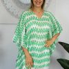 Plus Size Sundrenched | Short Tunic Zig Zag