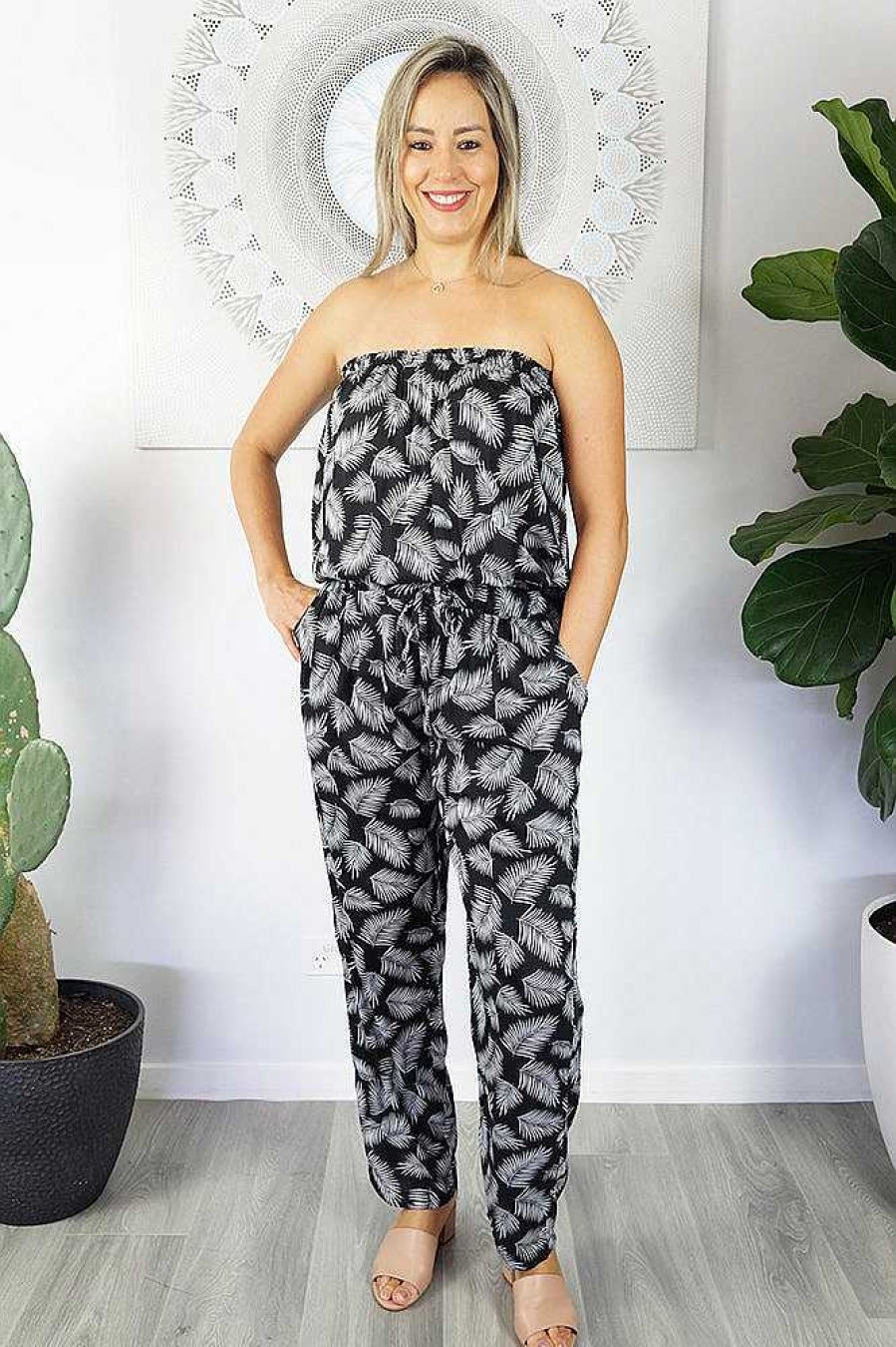 Ladies Sundrenched Long Jumpsuits | Long Jumpsuit Fern