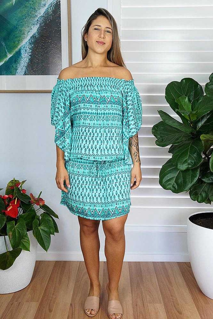 Ladies Sundrenched Short Dresses | Wing Dress Tuscany