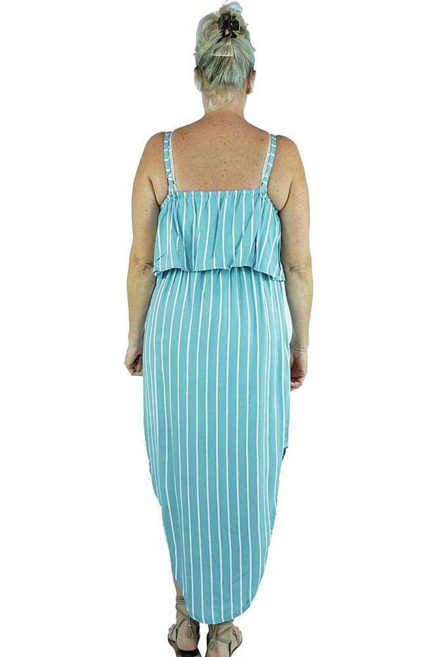 Ladies Sundrenched Long Dresses | Mojito Dress "Stripe"