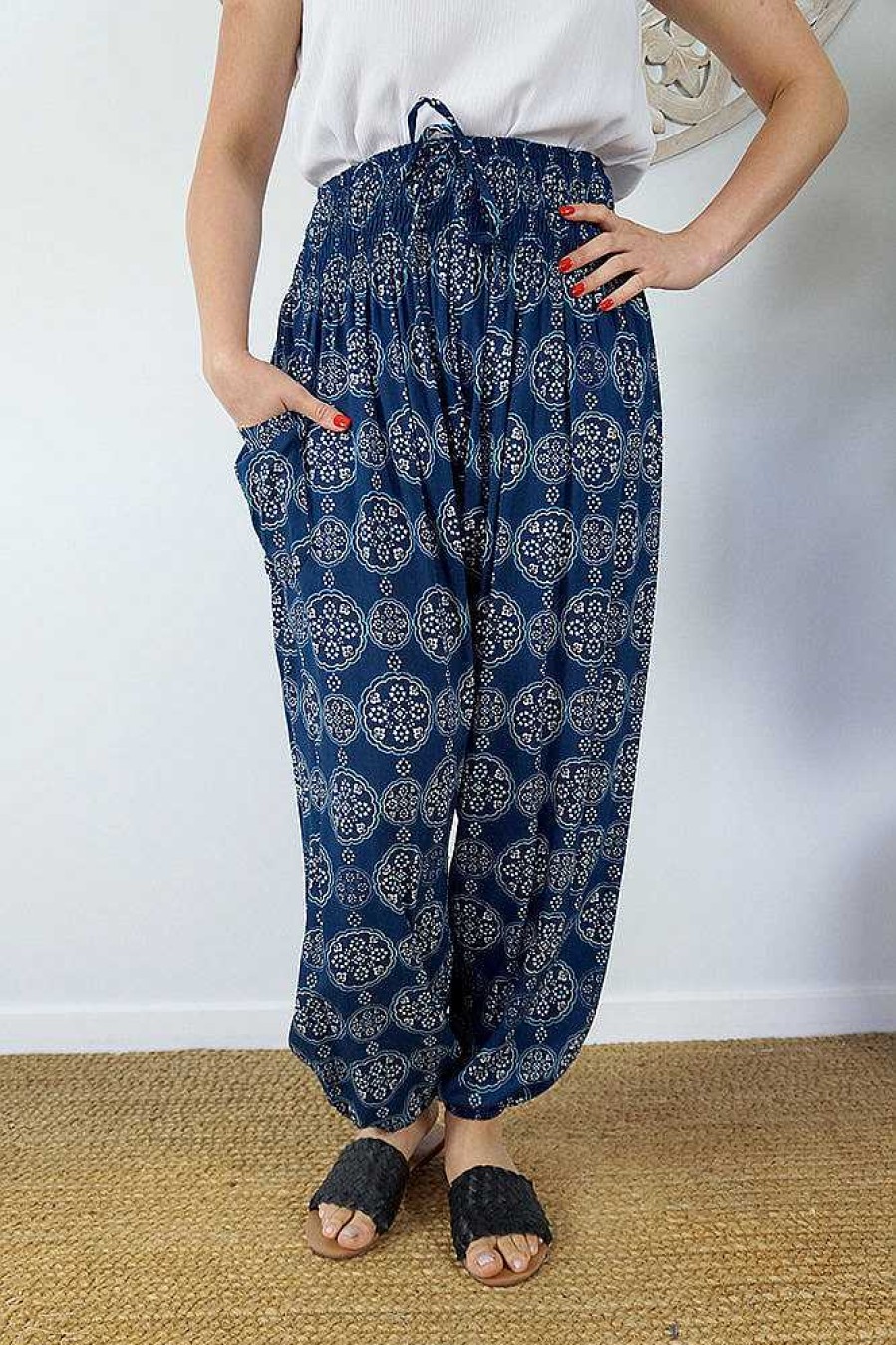 Plus Size Sundrenched | Harem Pant "Katmandu" Navy