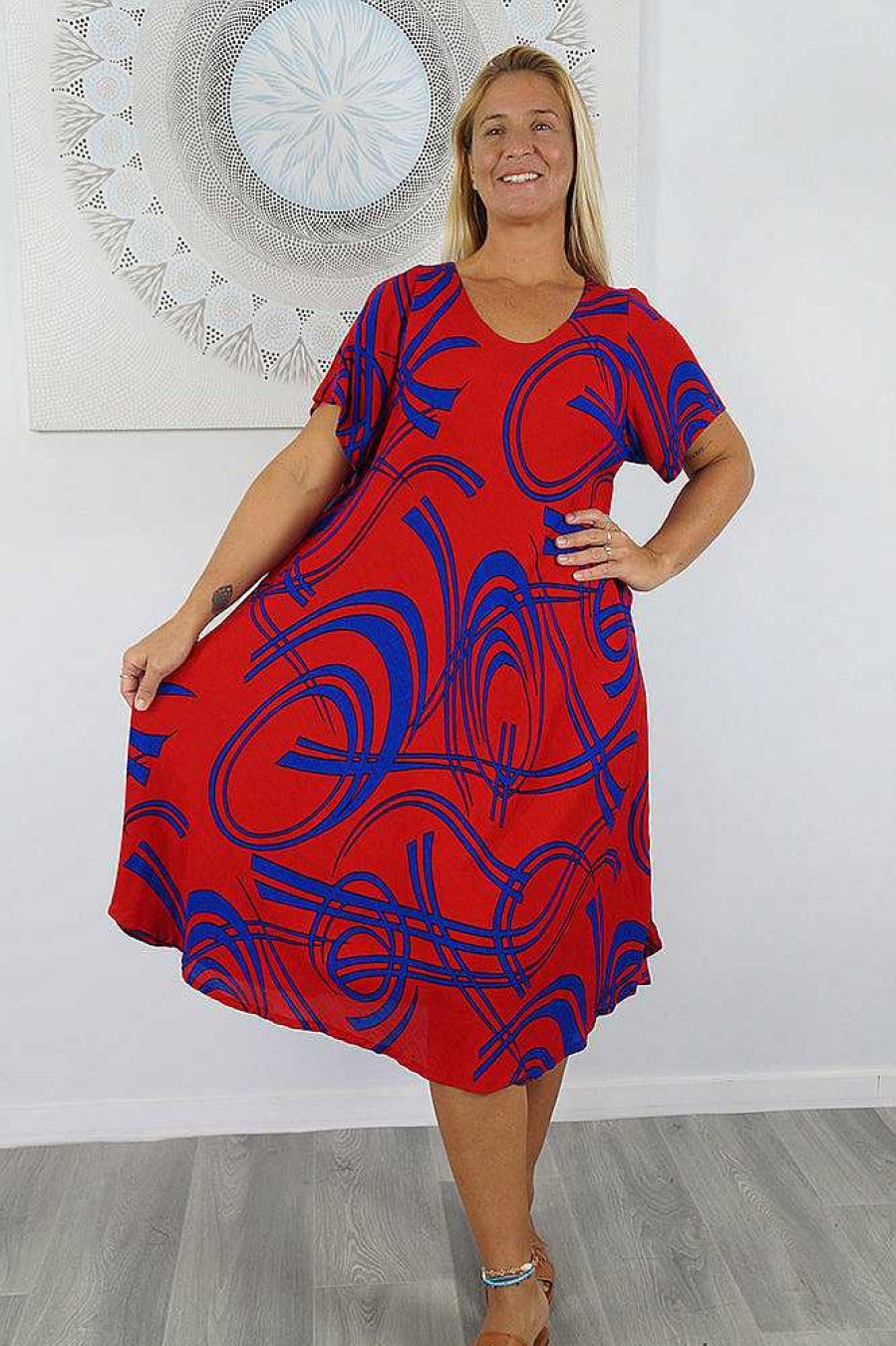 Plus Size Sundrenched | Newport Dress "Native"