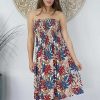 Ladies Sundrenched Short Dresses | Smock Dress "Palm Paradise"