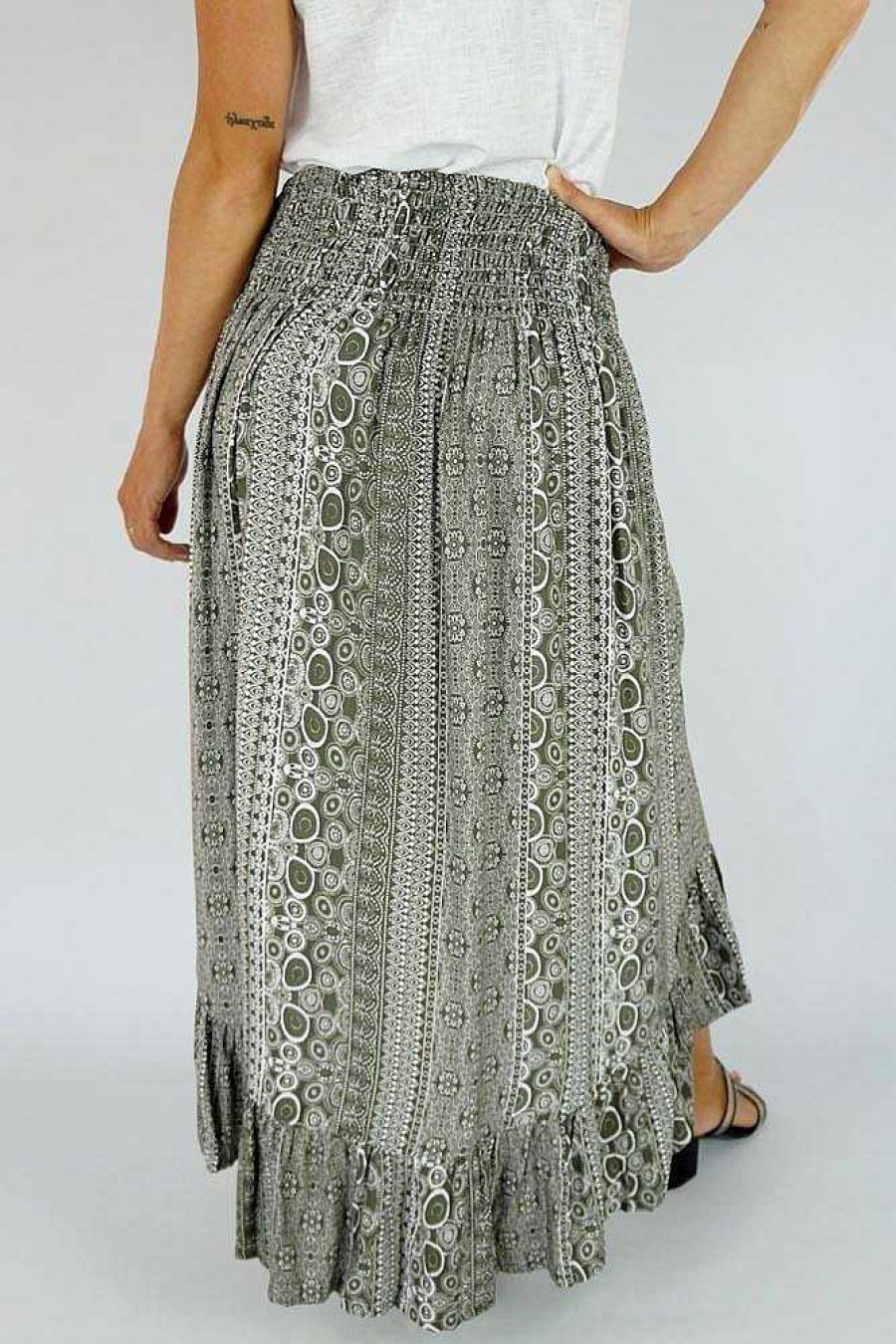 Ladies Sundrenched | Tangelo Skirt "Watermark" Charcoal