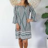 Ladies Sundrenched Short Dresses | Malibu Dress "Tungstone" Grey