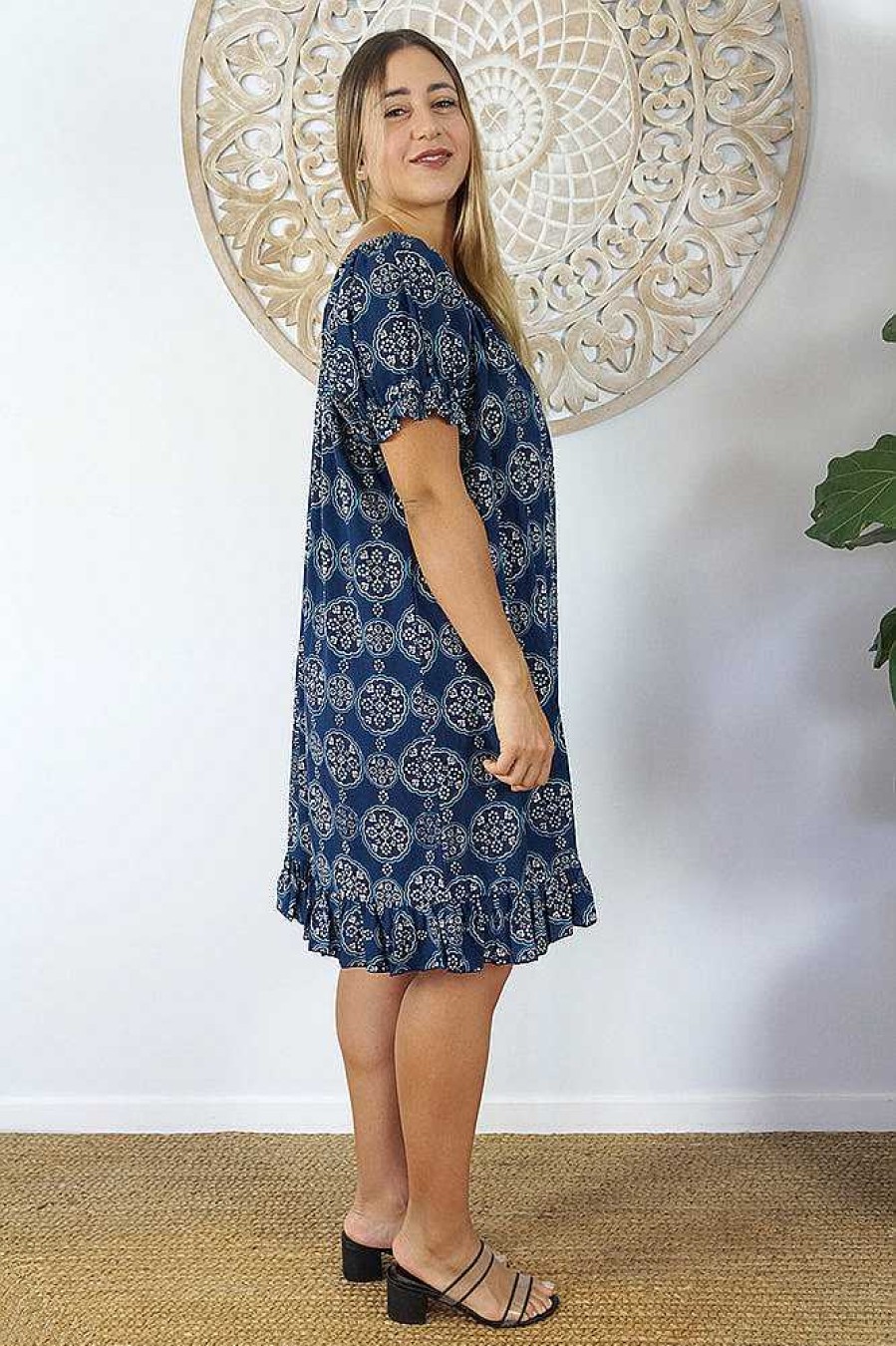 Plus Size Sundrenched | Diva Dress "Katmandu" Navy