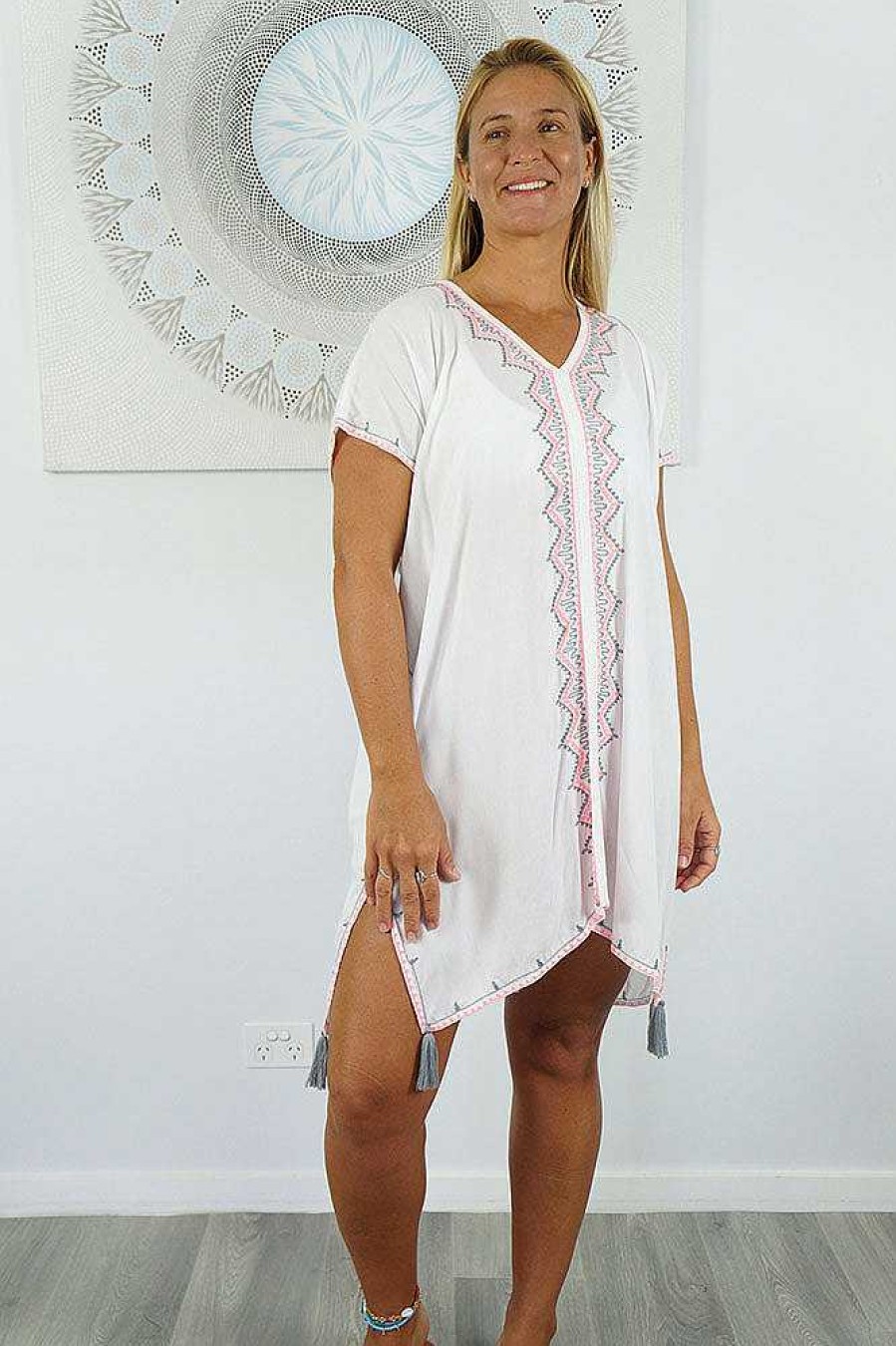 Ladies Sundrenched | Embroidered Tunic