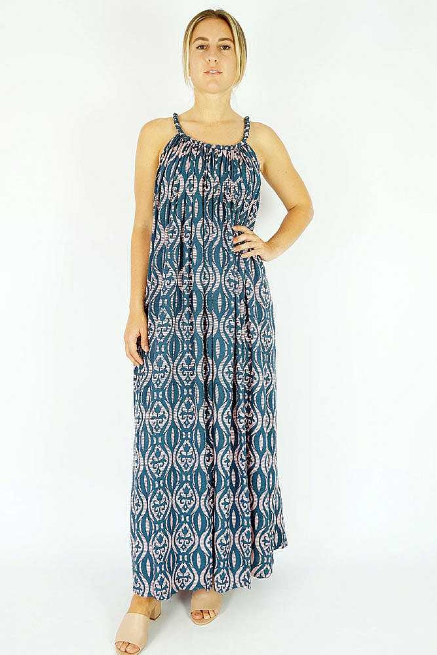 Ladies Sundrenched Long Dresses | Long Delta Dress Element Navy