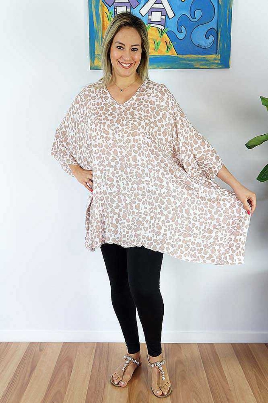 Plus Size Sundrenched | Short Tunic "Safari"