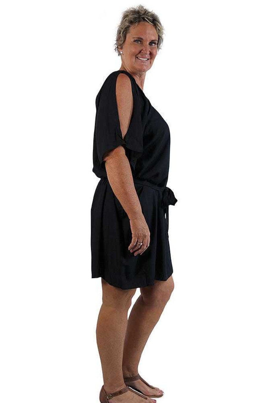 Plus Size Sundrenched | Hayman Dress "Plain" Black