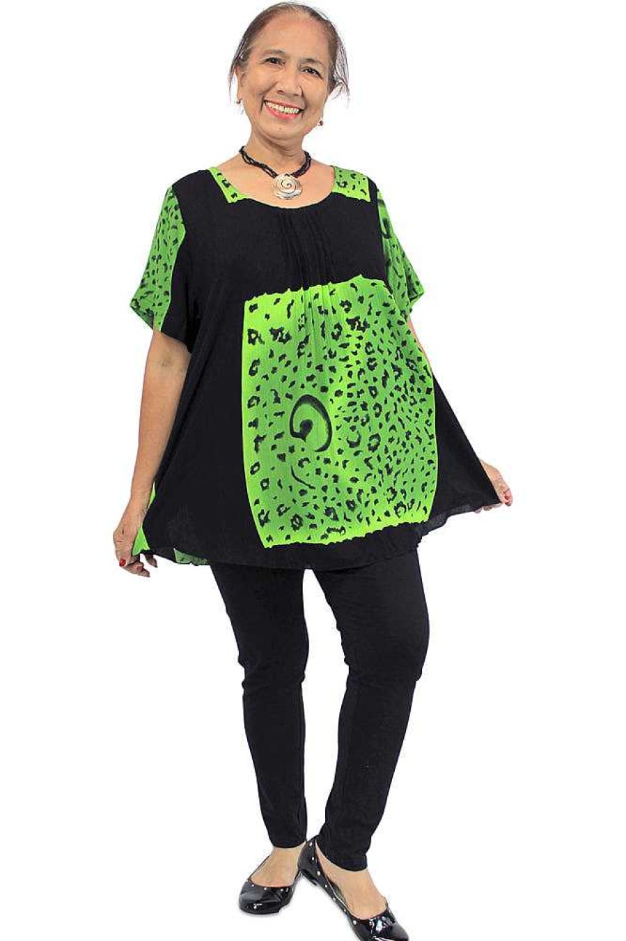 Plus Size Sundrenched | Newport Top "Animal"