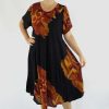 Ladies Sundrenched Mid Length Dresses | Newport Dress "Revolution" Brown