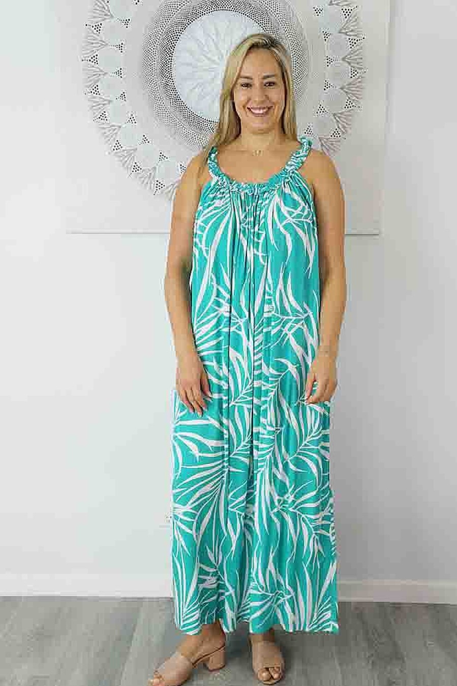 Ladies Sundrenched Long Dresses | Long Magnum Vines Print