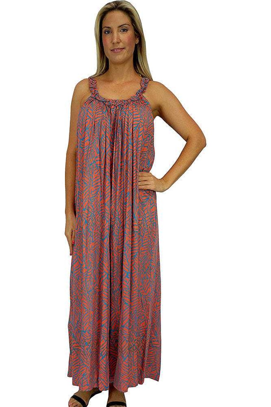 Ladies Sundrenched Long Dresses | Long Magnum Jungle Print